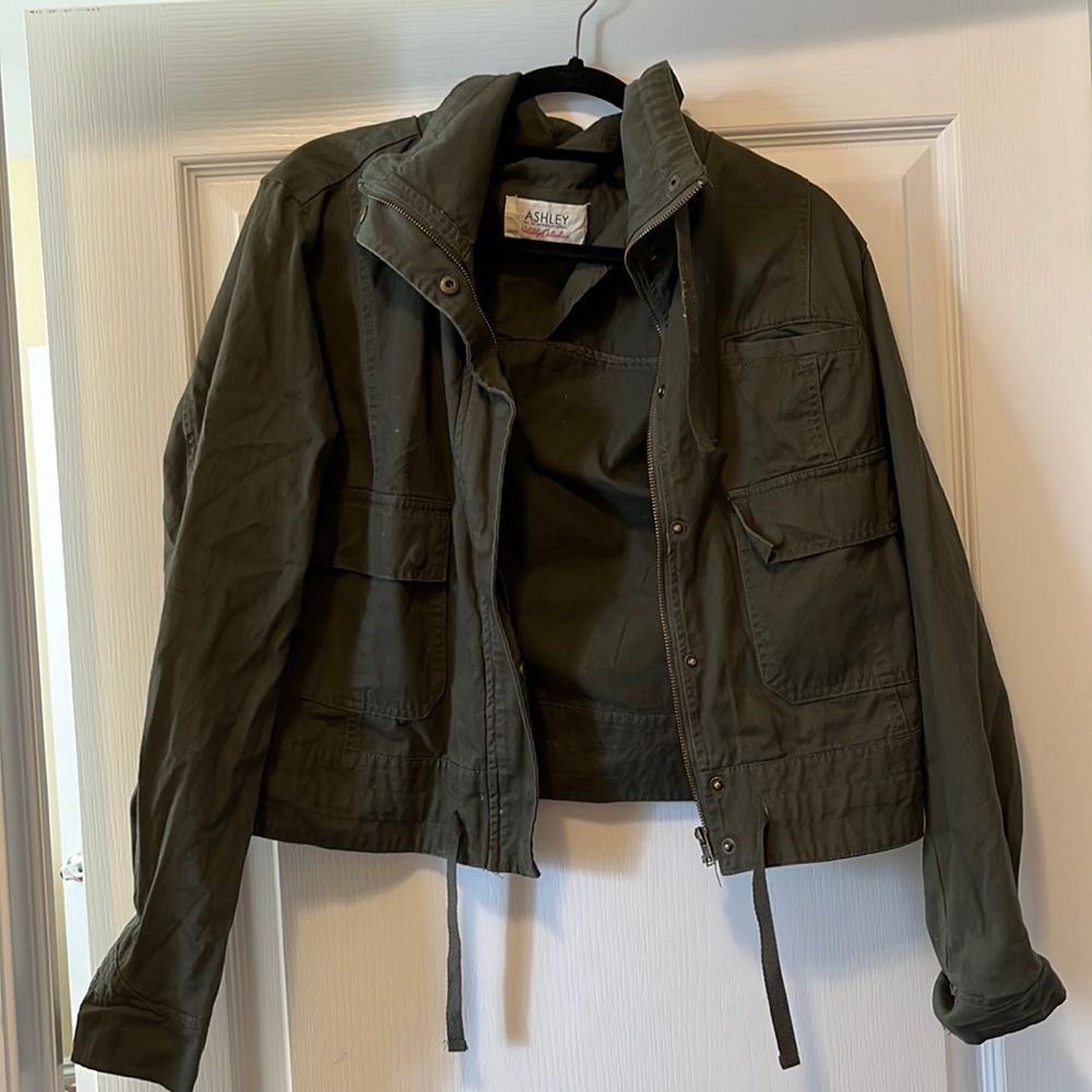 ASHLEY Green Bomber Jacket XL